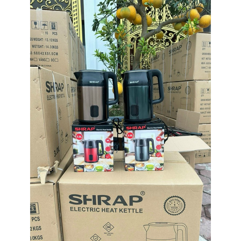 Ấm siêu tốc Siêu to dung tích 3L- Giao mầu ngẫu nhiên. Hàng nhập khẩu