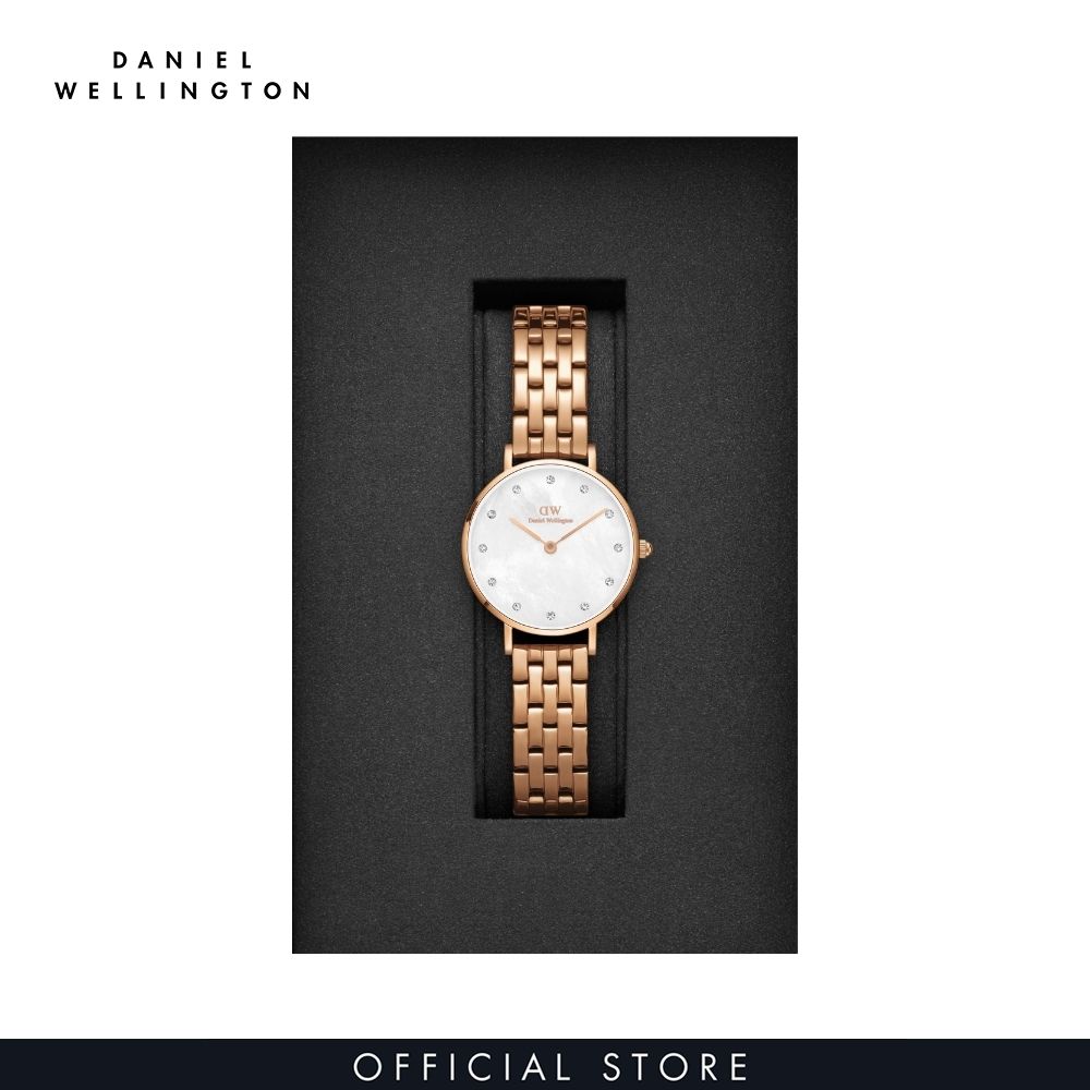 Đồng hồ Nữ Daniel Wellington kim loại - 5-Link Petite Lumine 28mm DW00100613