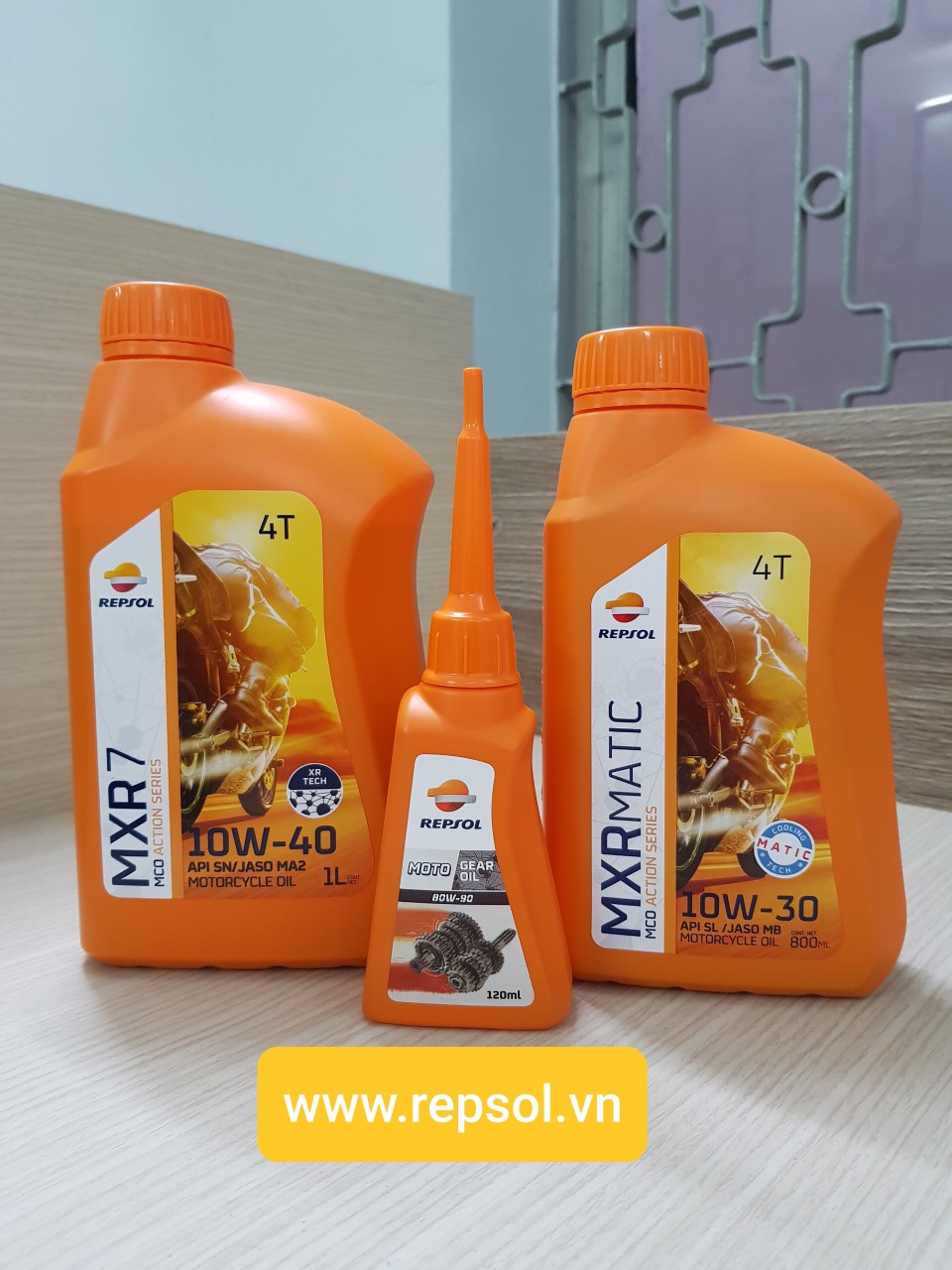 Nhớt xe số cao cấp Repsol Moto MXR 7 4T 10W40 1L (Mẫu Mới}