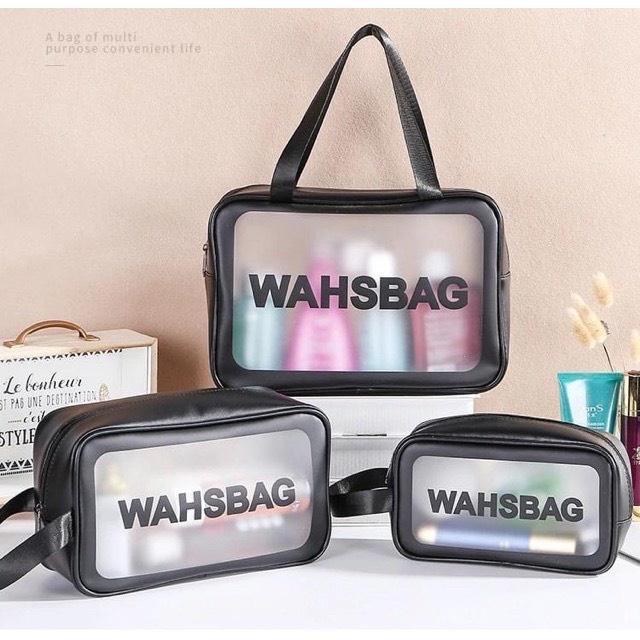 Set 3 Túi Đựng Mỹ Phẩm, Đồ Trang Điểm Du Lịch Chống Thấm Nước Washbag Hàng Đẹp