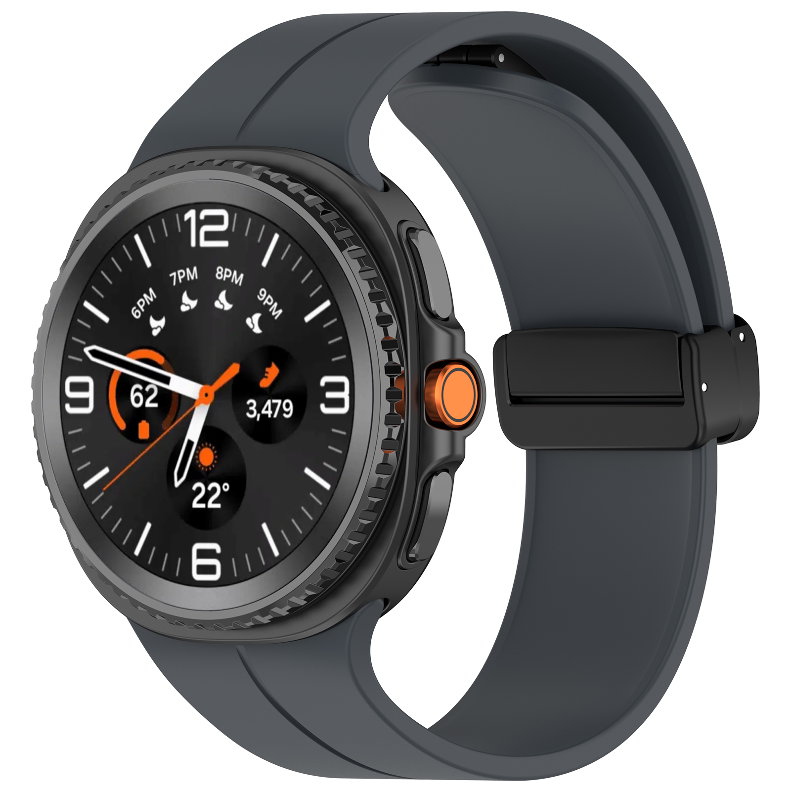 Dây đeo khóa gấp từ tính cho Samsung Galaxy Watch 8 / Galaxy Watch 9 40mm / 44mm &amp; Galaxy Watch8 Classic 46mm - Hàng Chính Hãng