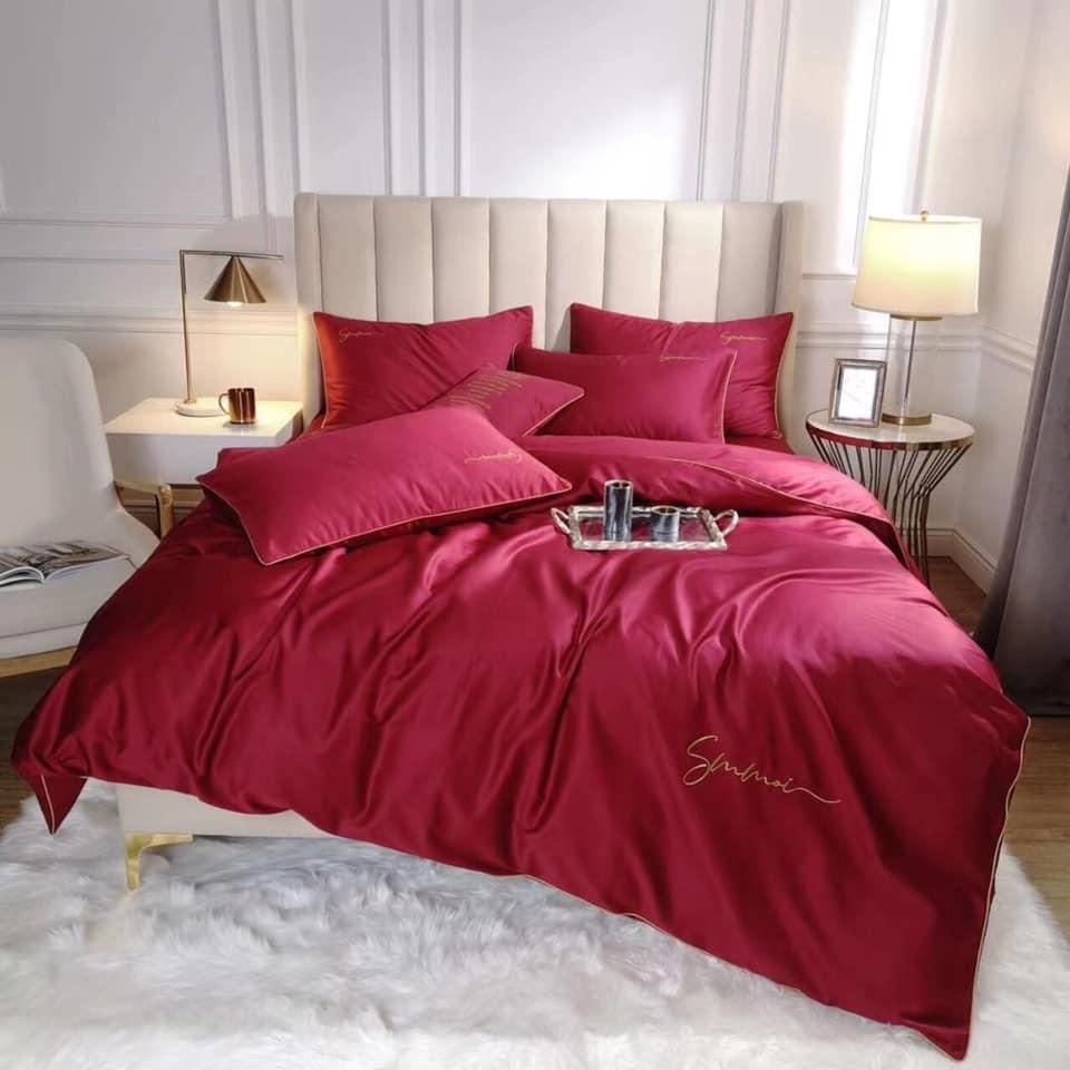 Bộ chăn ga gối Lụa SUMOI 60s cao cấp mát mịn đủ mọi kích thước từ 1m2 đến 2m*2m2