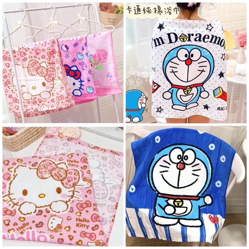 Khăn lông 35*75cm HelloKitty Doreamon