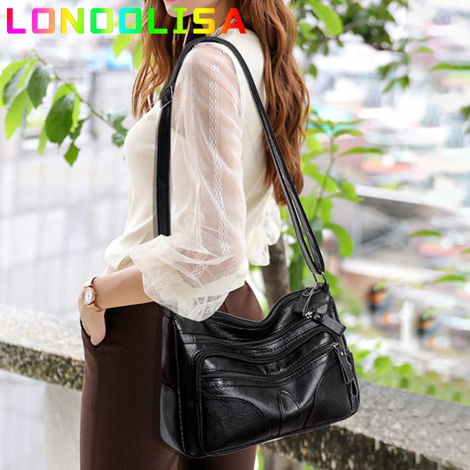 Công Suất Lớn Phụ Nữ, Chất Liệu Da PU Túi Mới Sang Trọng Đeo Vai Nữ Retro Túi Và Ví Cầm Tay Sứ Giả Sắc Một Chính