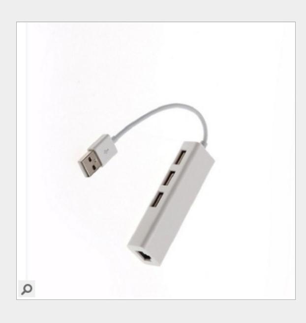 Khuyến mại card mạng USB không ổ đĩa với 3 cổng Bộ chia USB2.0 HUB sang bộ chuyển đổi card mạng có dây bên ngoài RJ45