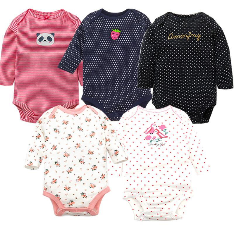 5 Cái/lốc Bodysuits Chất Lượng Cao Uniesx Quần Áo Bé Sơ Sinh Cho Bé 100% Cotton Bộ Quần Áo Cho Trẻ Sơ Sinh Bebe Bé Trai Bé Gái quần Áo