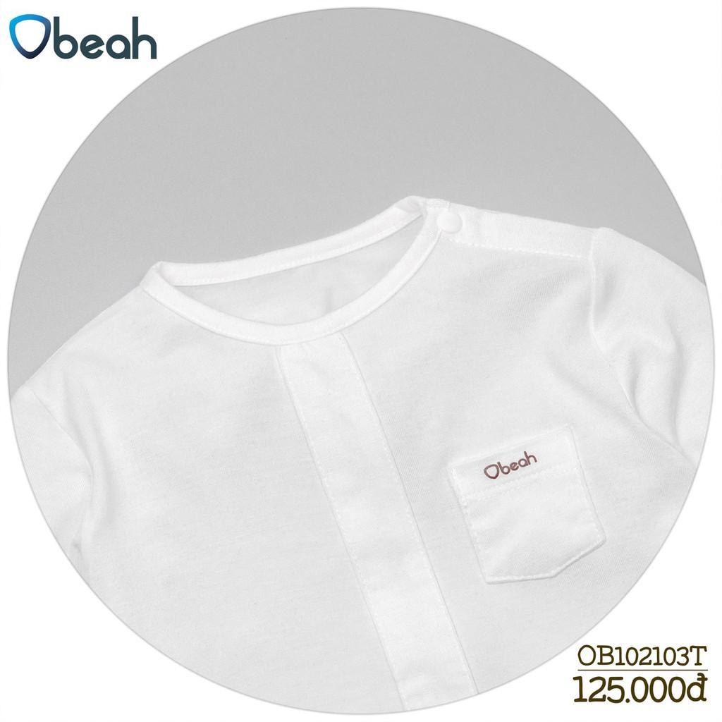 Áo body tam giác Obeah màu trắng Fullsize 59 đến 90 cho bé yêu từ 0 đến 24 tháng