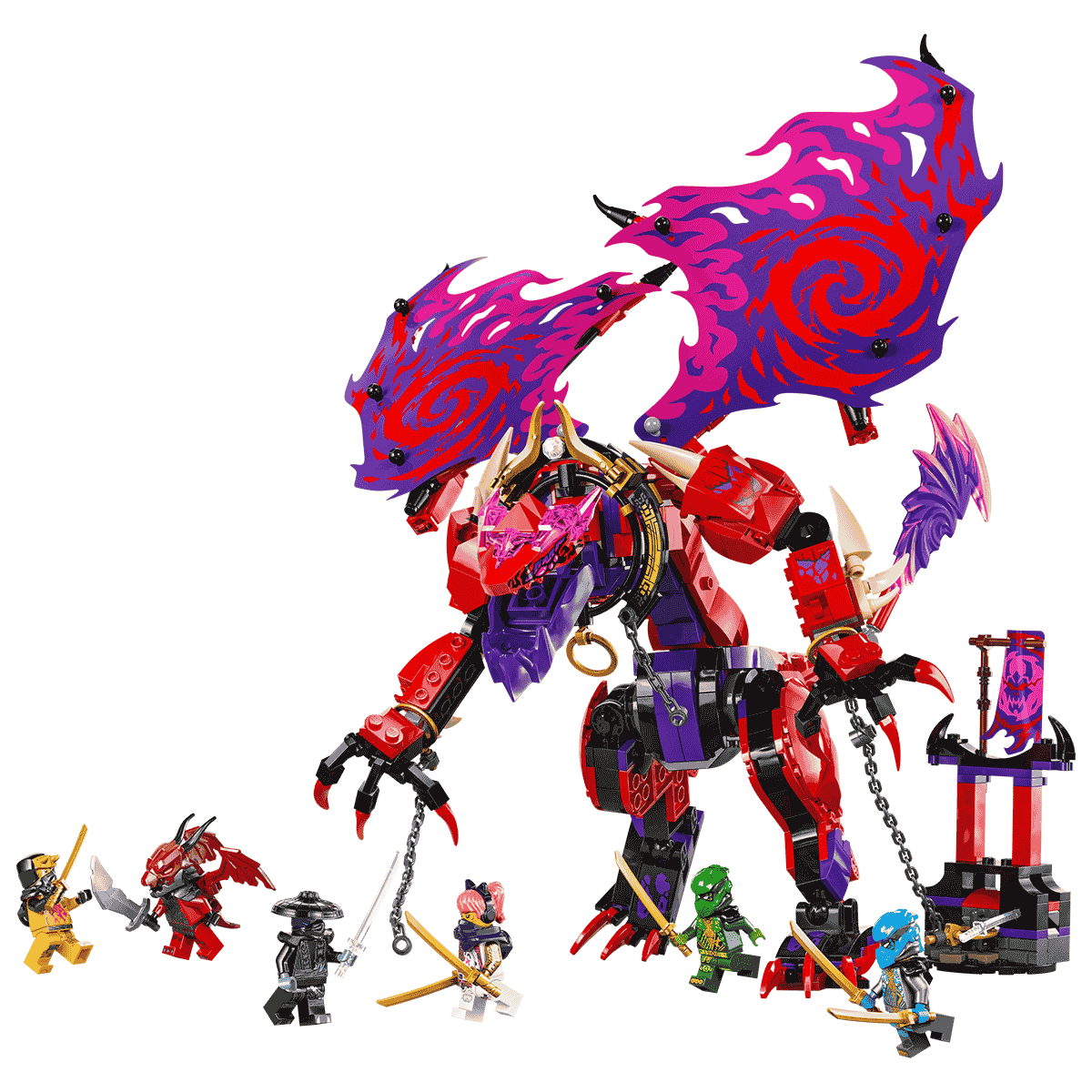 Đồ Chơi Lắp Ráp Rồng Thần Sức Mạnh Thunderfang LEGO NINJAGO 71832 (668 chi tiết)