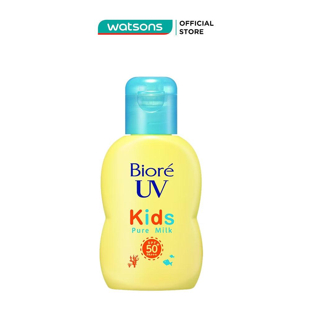 Sữa Chống Nắng Biore UV Kids Pure Milk Dịu Nhẹ Cho Trẻ Em SPF50+ PA+++ 70ml