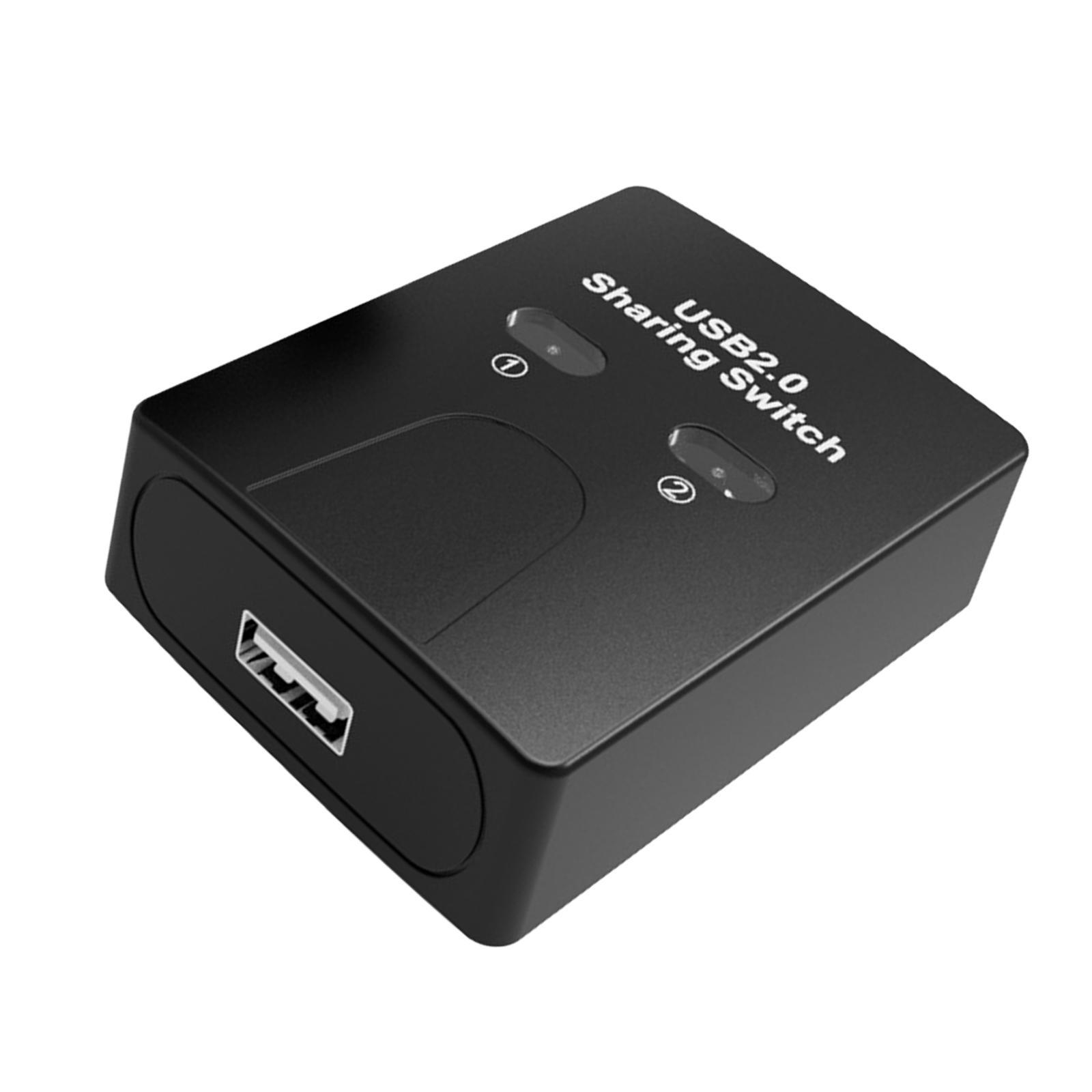 Printer Sharing Switch 2 in 1 Plug and Play Adapter for PC Computer