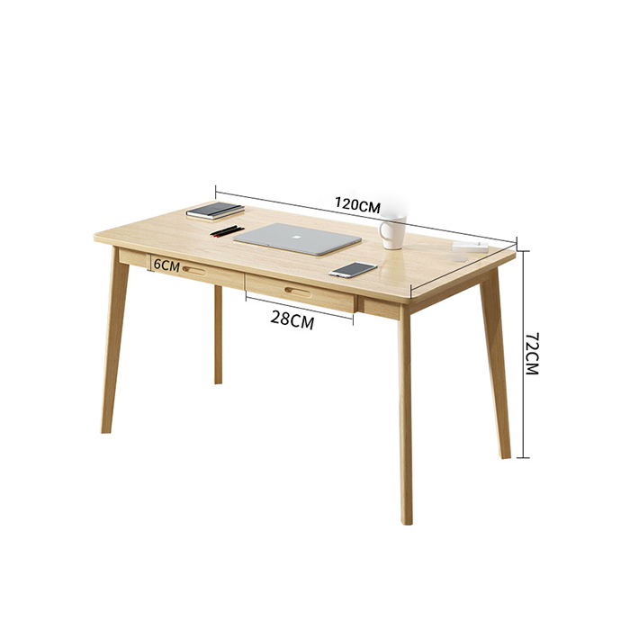 Bàn làm việc 120x60cm 2 ngăn kéo tiện dụng