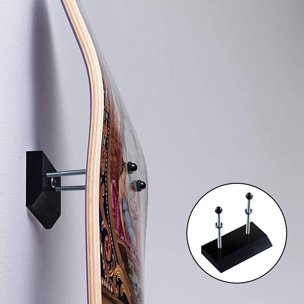2pcs Skateboard Wall Mount Hanger Skis Snowboard Display Storage Holder