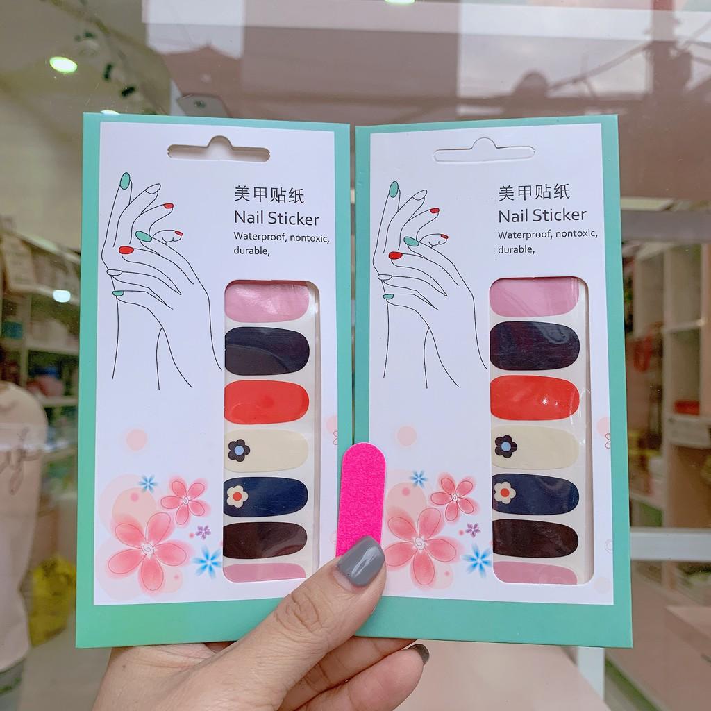 Dán móng tay nail sticker chống thấm nước bền chắc