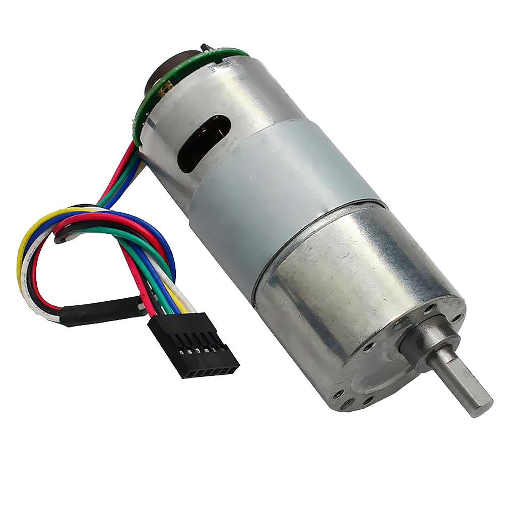 37GB545 15RPM DC Gearbox Motor 24V Small Electric Gear Motor High Torque Metal Reduction Gearbox Motor with Encoder