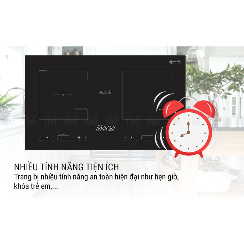 Bếp Âm Đôi Từ - Hồng Ngoaị Sunhouse Mama MMB9100VN - Hàng Chính Hãng