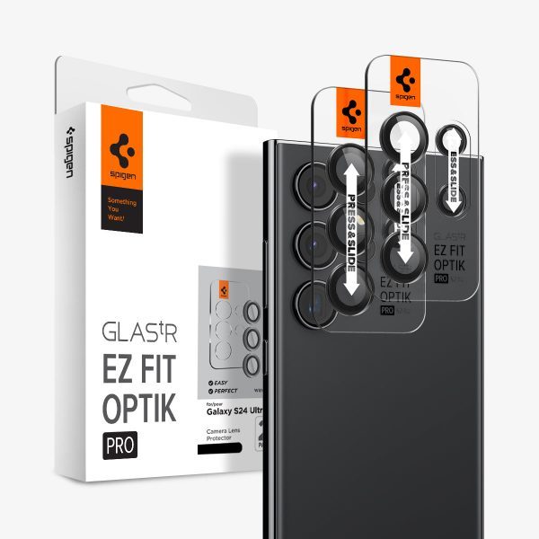 Lens Camera Spigen Glas.tr EZ Fit Optik Pro cho Samsung Galaxy S24 Ultra - Hàng chính hãng