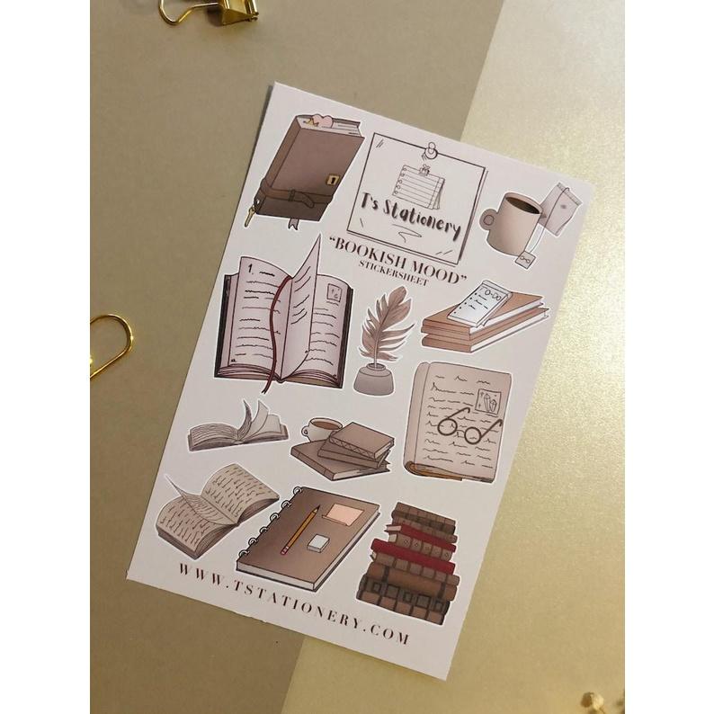 Sticker sheet bookish mood - chuyên dán, trang trí sổ nhật kí, sổ tay | Bullet journal sticker - stc003