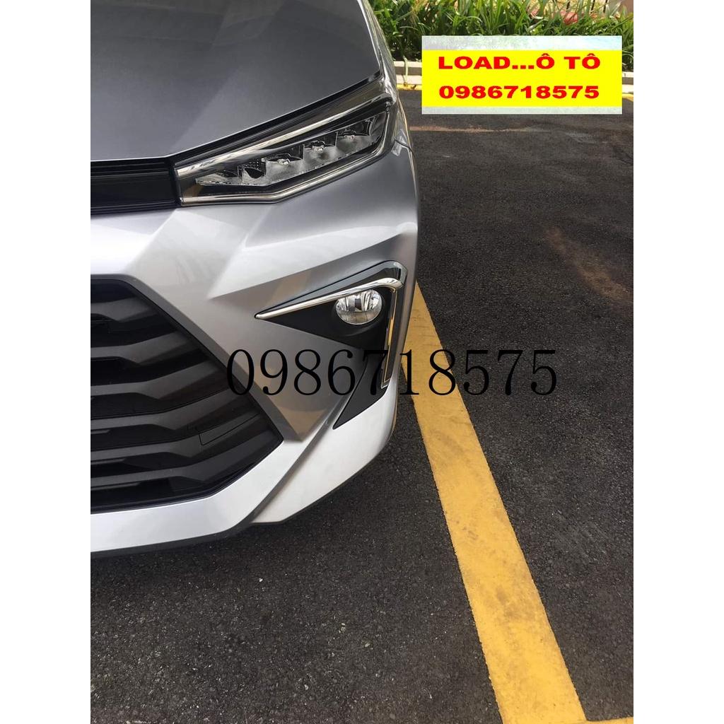 Bộ Ốp Viền Đèn Gầm Trước Sau Xe Toyota AVANZA 2022-23 Mẫu Nhựa ABS Mạ Crom Sáng Bóng