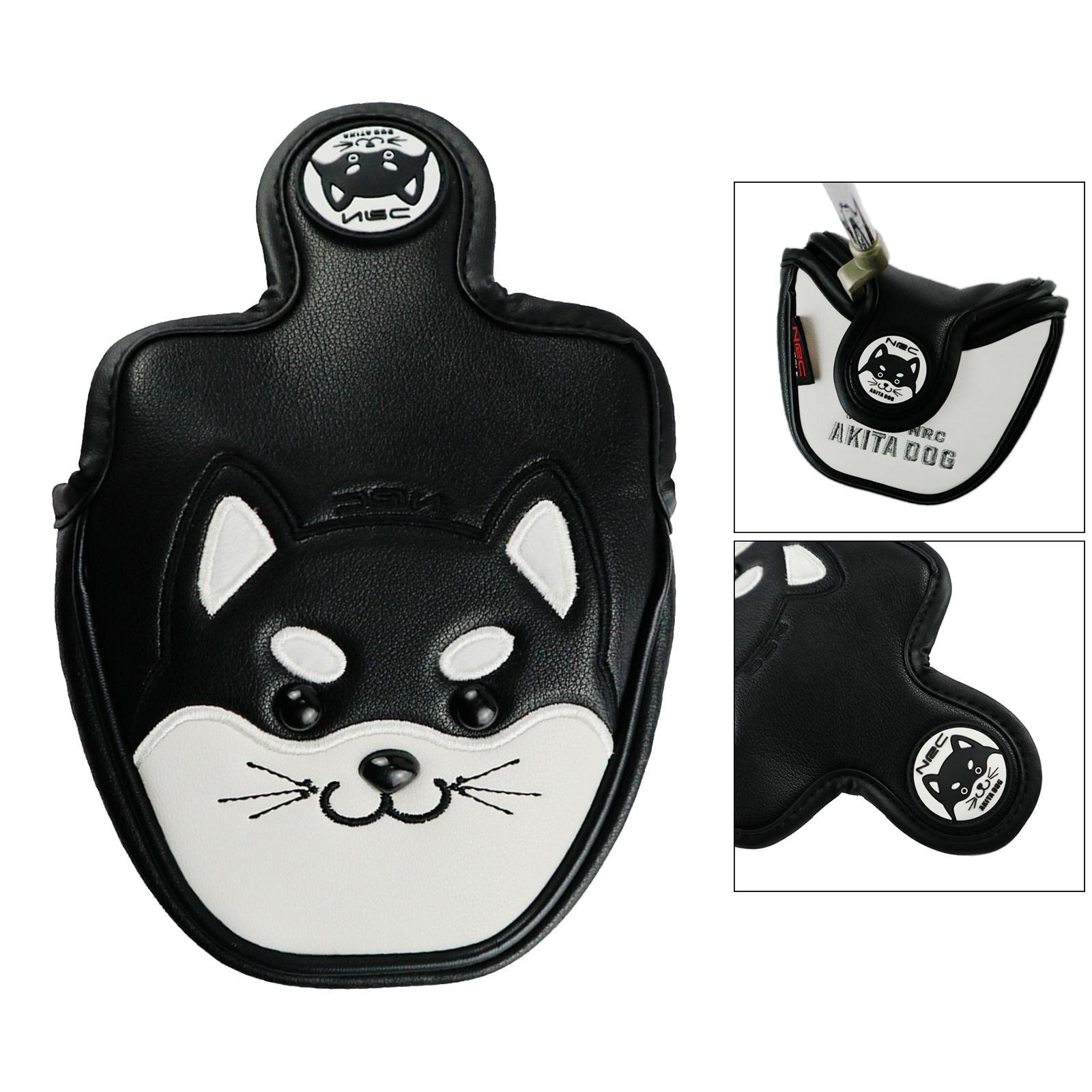 Cute Design Golf Club Mallet Putter Head Cover  Clubs Headcover,  White