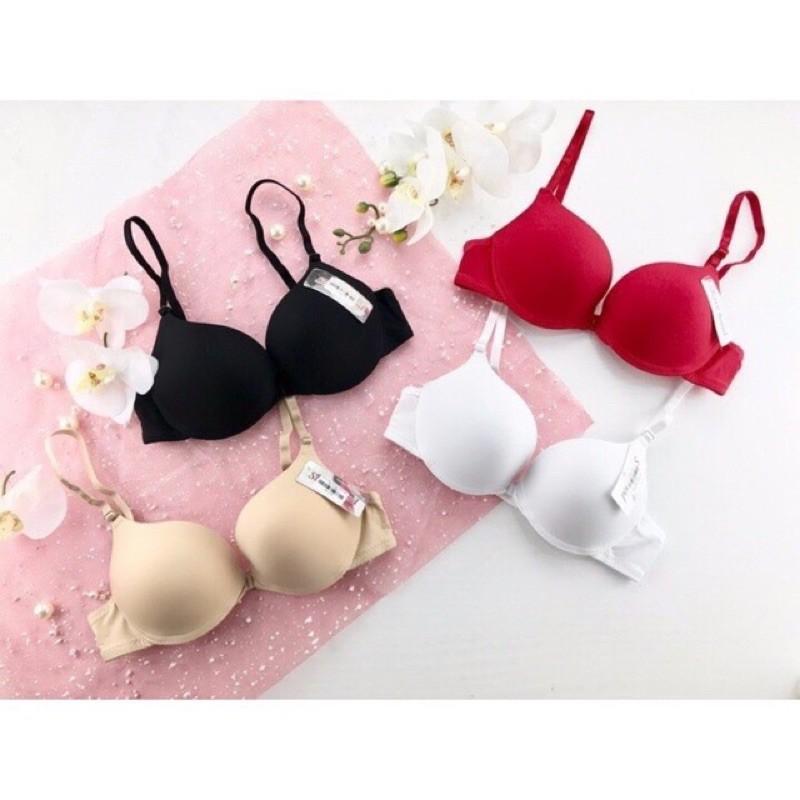 Áo lót nữ rẻ đẹp ️️ Áo lót đúc su trơn cài trước - Áo chip nâng đẩy quai mảnh siêu quyến rũ
