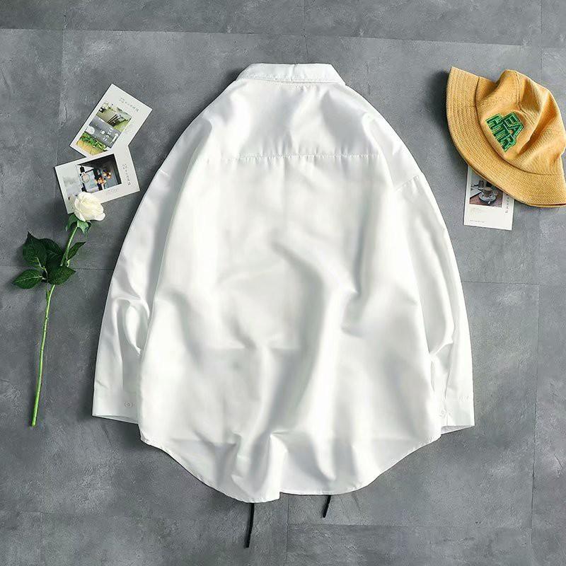 Áo sơ mi tay dài dáng rộng thời trang phong cách cho nam