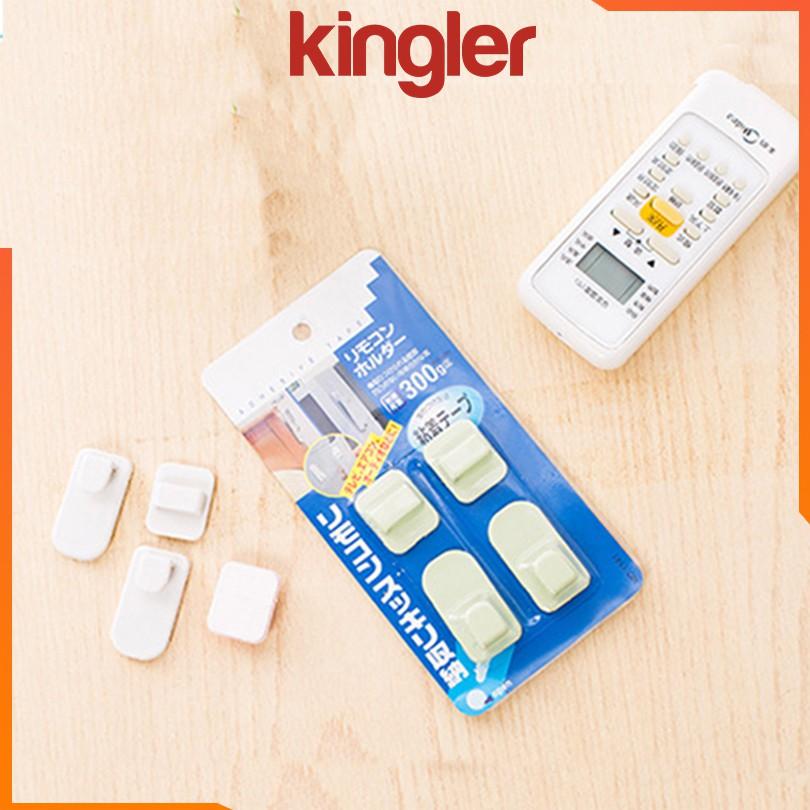 Móc Treo Điều Khiển Điều Hòa, Quạt, Tivi - Móc Gài Đa Năng, Dán Tường Tiện Dụng. Kingler 4080