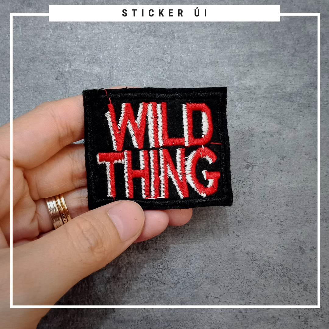 Phụ kiện trang trí áo thun tay lỡ unisex: Logo Sticker Patch Ủi Quần Áo, BALO, quần jogger chuẩn local brand streetstyle