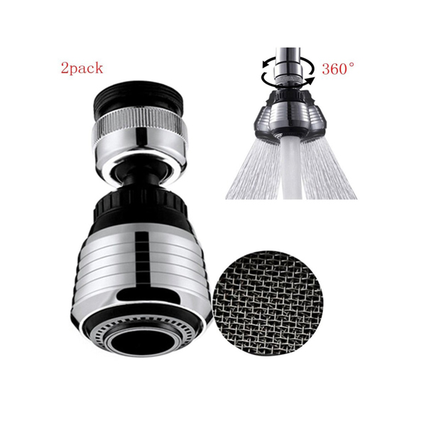 Đầu Vòi Tăng Áp Xoay 360 Độ Rửa Chén Bát 2 Chế Độ