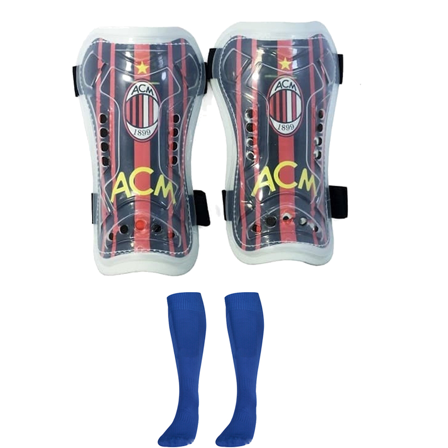 Combo Bó ống đồng đá bóng trẻ em các câu lạc bộ + Tất đá bóng dài trẻ em - Giao màu ngẫu nhiên