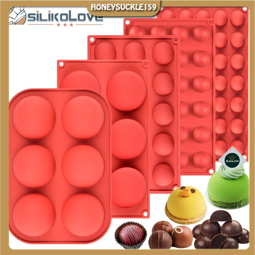 Bán Cầu Khuôn Silicon Cho Làm Bánh Giáng Sinh chocolate Bombs Phù Kẹo Caramel Ca Cao Bom Mái Vòm Bánh Mousse - 6 ô to