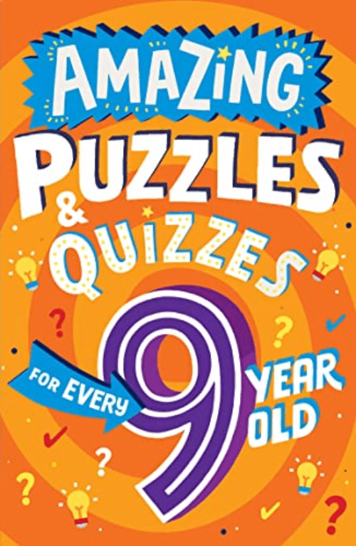 Sách thiếu nhi  tiếng Anh: AMAZING PUZZLES AND QUIZZES FOR EVERY 9 YEAR OLD