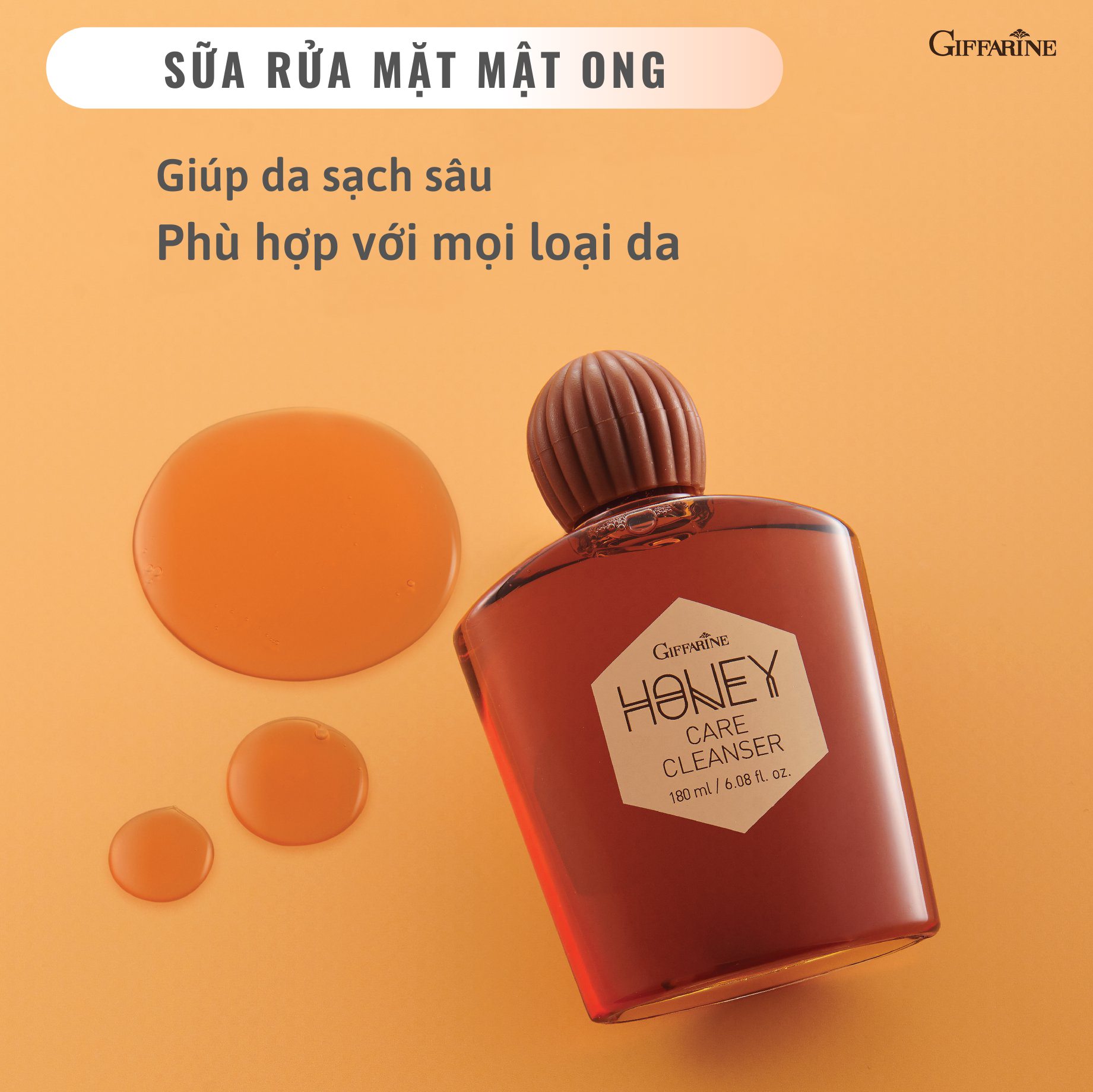 Sữa rửa mặt mật ong Giffarinne Honey Cleanser