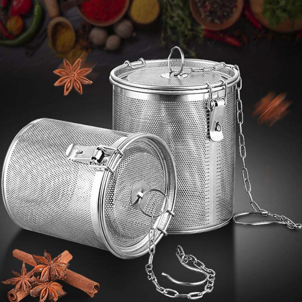Stainless Steel Spice Seasoning Strainer Tea Ball Strainer 0.3L