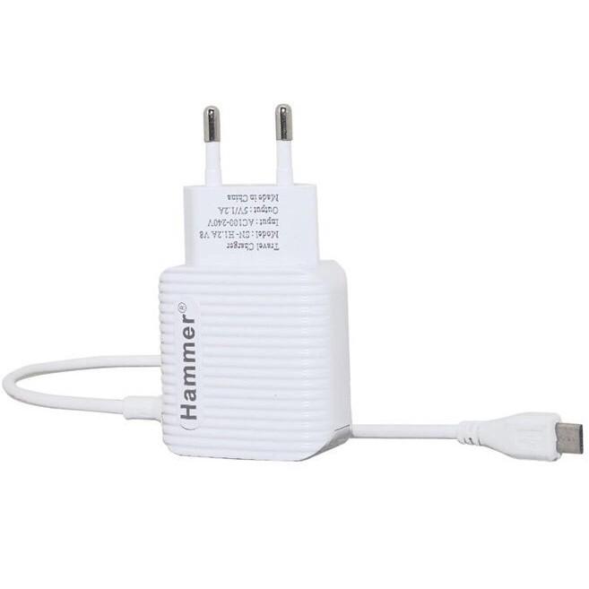 Sạc liền dây Ham 1.2A, 2 CỔNG USB, Có đèn Led, Hàng Chính Hãng