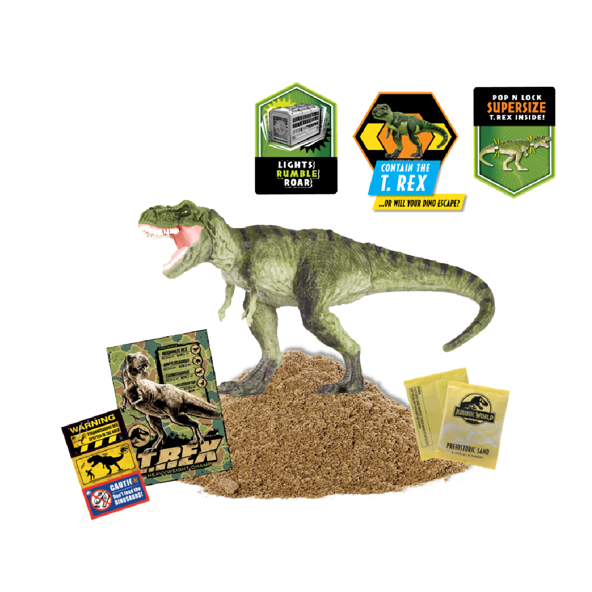 Đồ Chơi Lồng Khủng Long T-Rex Jurassic Có Hiệu Ứng Rung Và Âm Thanh TOY MONSTER T01160