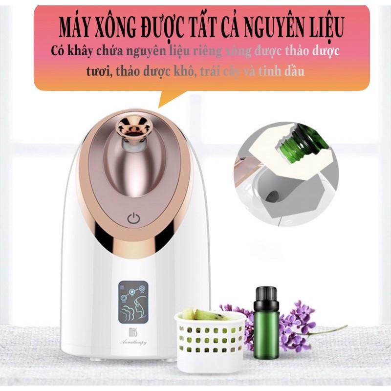 Máy Xông Hơi Mặt Nóng Lạnh Thông Minh Cao Cấp MKS-6 chế độ xông, công nghệ xông nano ion