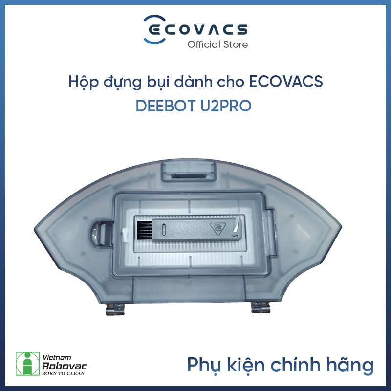 Hộp Đựng Bụi Dành Cho Robot Hút Bụi Lau Nhà Ecovacs Deebot U2 Pro - Hàng Chính Hãng