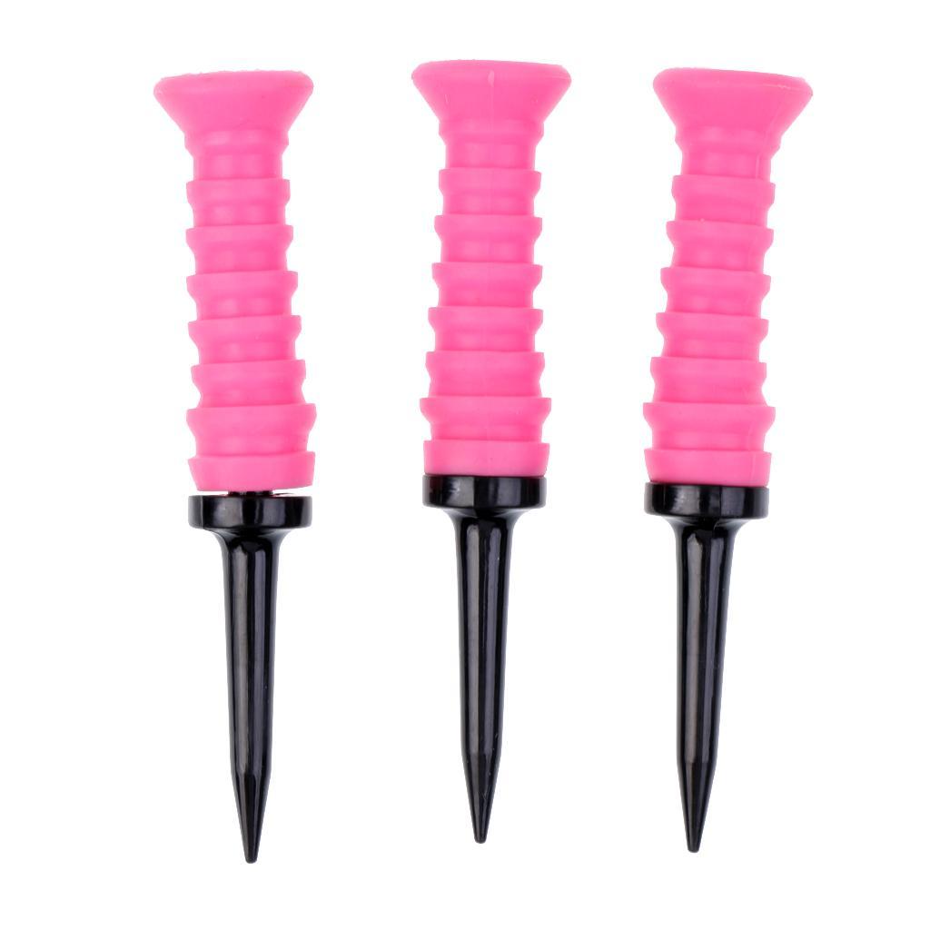3 Pieces  golf professional tees 83mm Durable Rubber   Golf  Accessories