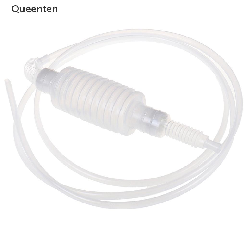 Queenten Plastic Syphon liquid Siphon hose Fuel Liquid Transfer Pump Manual Home Use QT