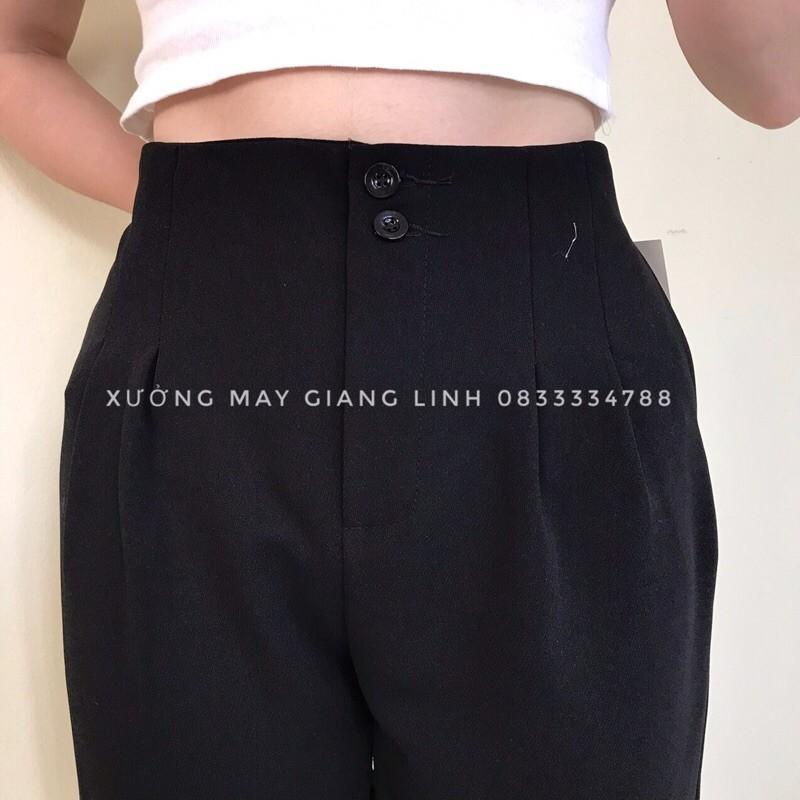 Quần Baggy 2 Khuy- Quần Cạp Cao- Ảnh Thật Shop Chụp