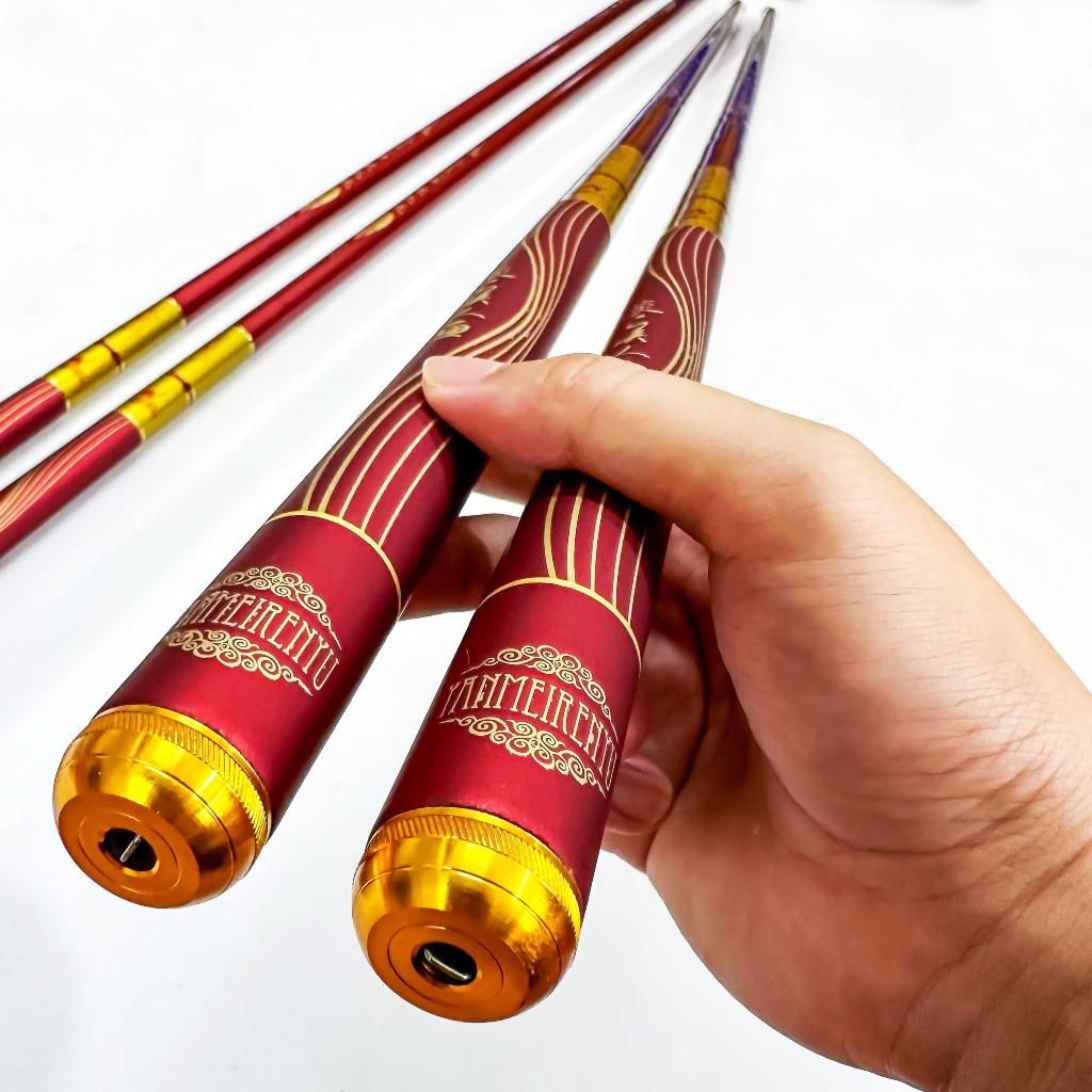 Cần câu tay Hỏa Diệm Sơn 5h đỏ ngọn 1.5li sale giá rẻ