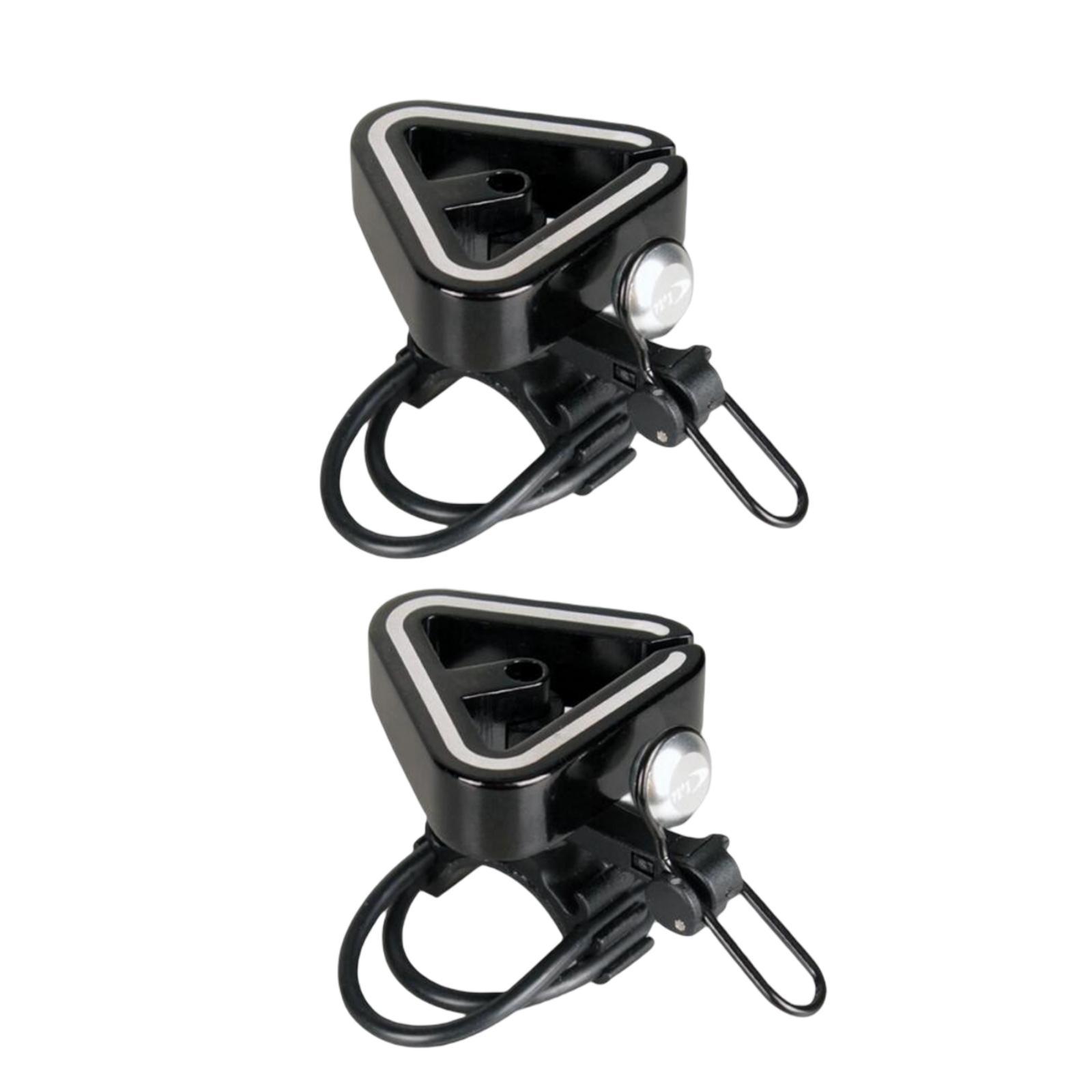 2x Bike Bell Ring Alarm Mountain Road Cycling Bicycle Handlebar Horn Black