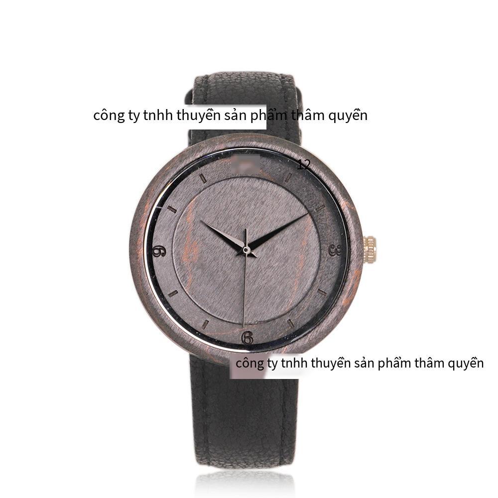 Phong cách mới nhất Tròn đơn giản Tính khí Đàn ông Phụ nữ Bán chạy bằng chữ số Ả Rập Ngoài trời Thắt lưng tùy chỉnh Lựu Gỗ Đồng hồ