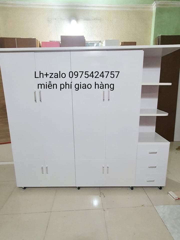 Tủ nhựa đài loan 4 cánh 1 kệ