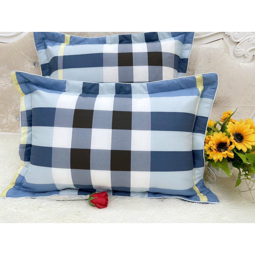 Vỏ Gối Nằm 100% Cotton Hàn Loại Đẹp Lót Bông Kích Thước 45x65cm