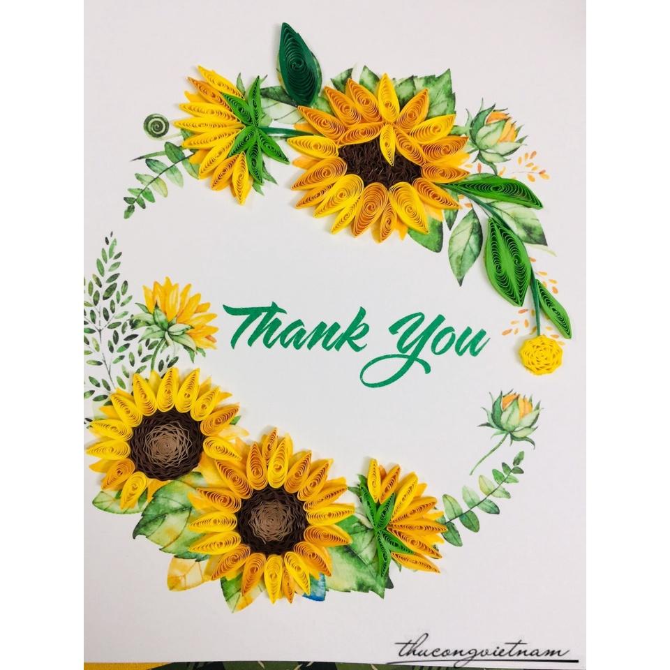 Thiệp Quilling Hoa - Mẫu 7