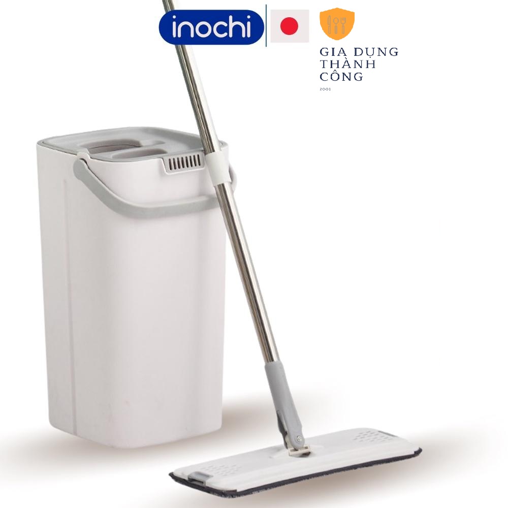 Cây lau nhà (cây &amp; bông lau) chữ nhật MOP Z9 Bộ Cây Lau Nhà Thông Minh Kèm Thùng inochi gồm chổi lau nhà và dụng cụ