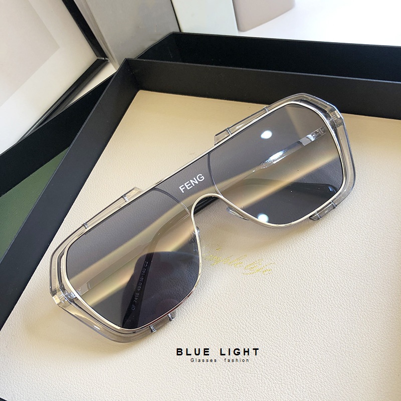 Kính Râm, Kính Mát Nam Nữ Mắt Vuông To Màu Vàng, Đen, Trắng Cá Tính Hàn Quốc - BLUE LIGHT SHOP