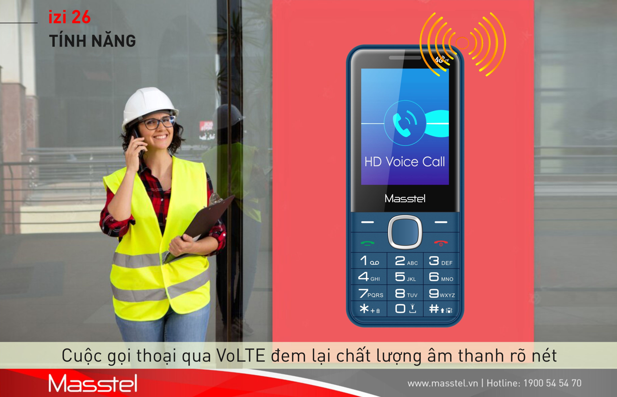 Hình ảnh Masstel izi 26 4G - Chữ to - Loa to - Hàng Chính Hãng