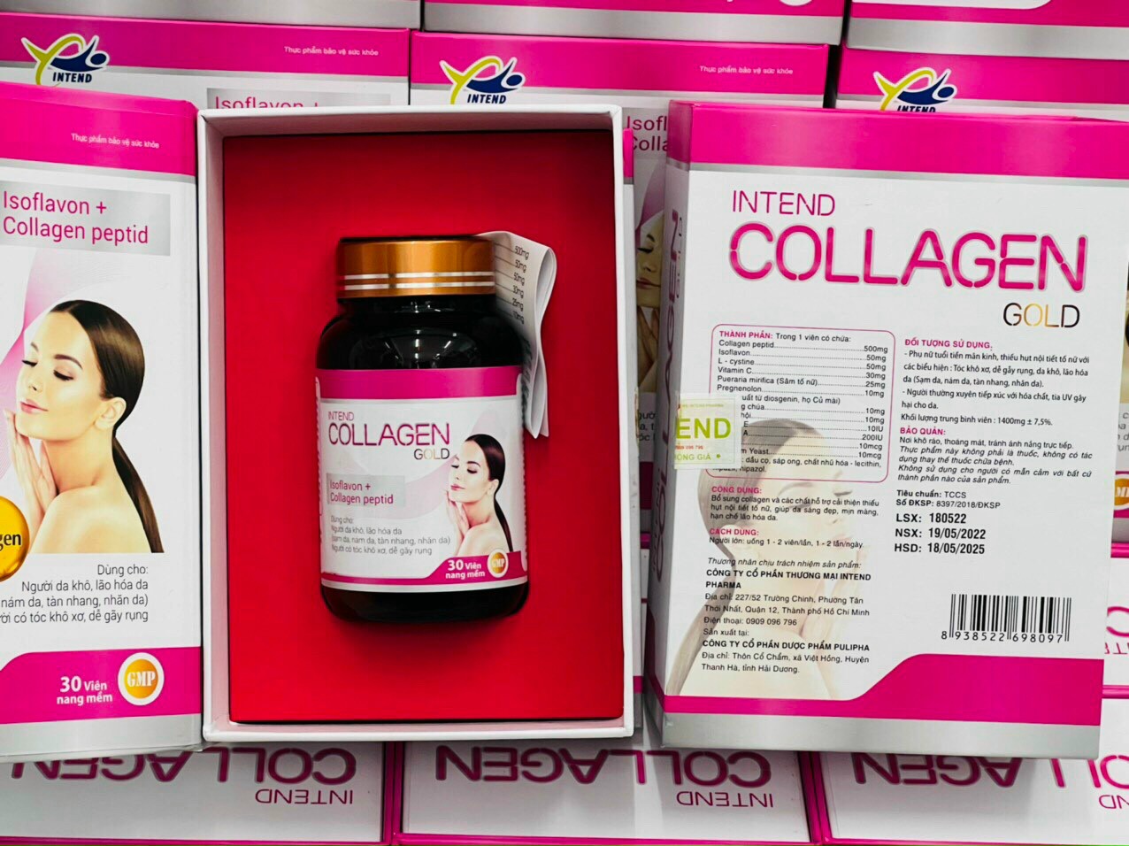 Collagen Gold Intend làm đẹp, trắng da, chống lão hóa